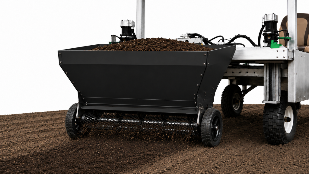 AI image of a mulch spreader